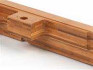 Precision-machined mounting detail